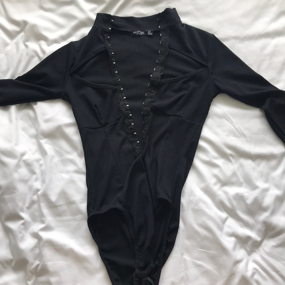 Long sleeve black bodysuit from nasty gal